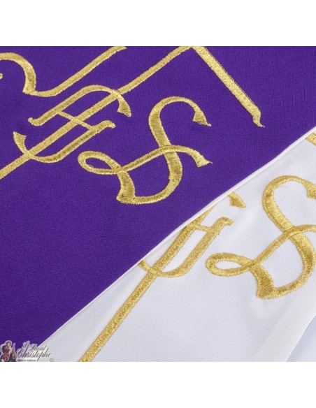 Cruz bordada sacerdote estola