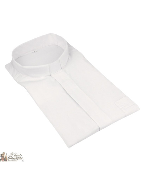 Wit priester shirt lange mouwen