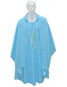 Chasuble pour prêtre avec étole brodée raisins modèle