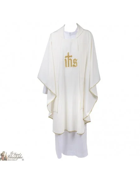 Casula per sacerdote con stola ricamata