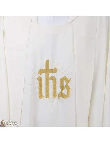 Casulla para sacerdote con estola bordada