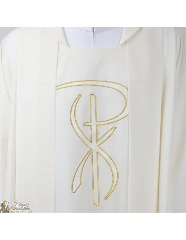 Chasuble pour prêtre avec étole brodée