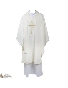 Casula per sacerdote con stola ricamata