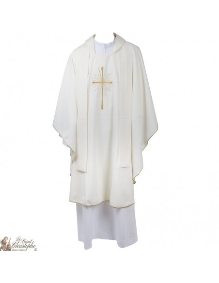 Kasel für Priester mit gestickter Stola