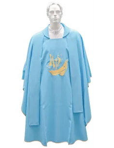 Casulla para sacerdote con estola bordada