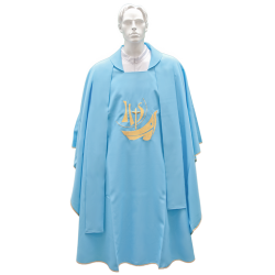 Chasuble pour prêtre avec étole brodée