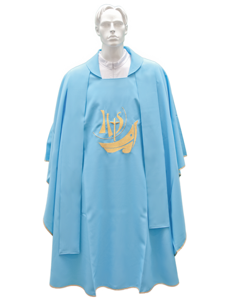 Chasuble pour prêtre avec étole brodée