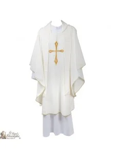 Chasuble pour prêtre avec étole brodée