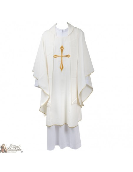 Chasuble pour prêtre avec étole brodée