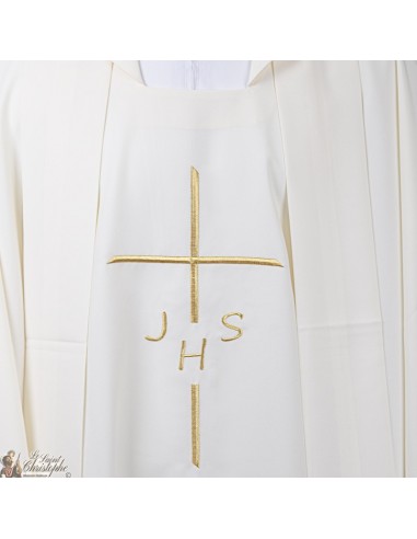 Chasuble pour prêtre avec étole brodée