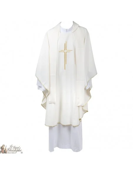 Chasuble pour prêtre avec étole brodée