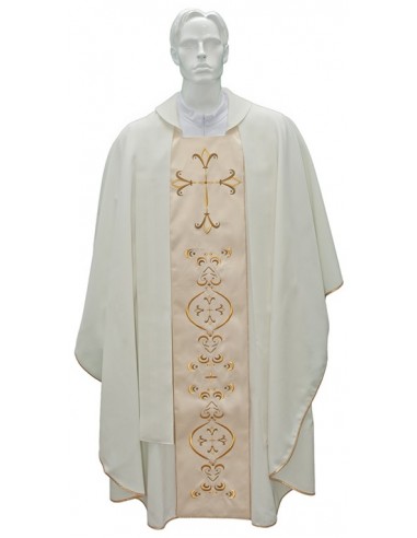 Casulla para sacerdote con estola bordada