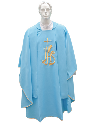 Casula per sacerdote con stola ricamata