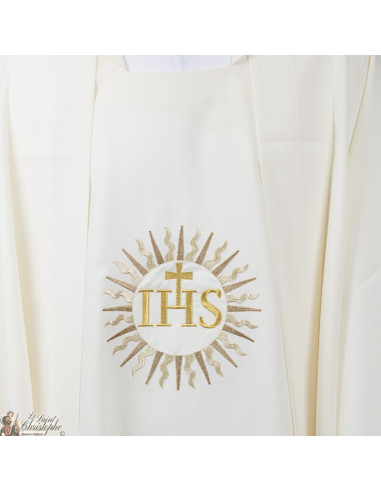 Chasuble for priest with embroidered stole