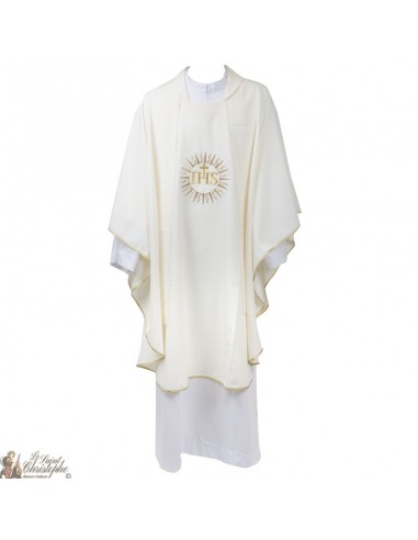 Chasuble pour prêtre avec étole brodée