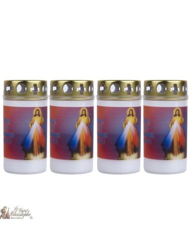 Candle cemetery 4 pieces