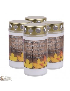 Candle cemetery 4 pieces