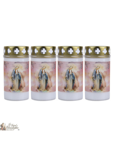 Candle cemetery 4 pieces