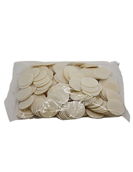 Witte wafels 3 cm verpakking van 250 stuks