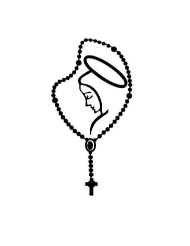 Adhesivos rosario de la Virgen María