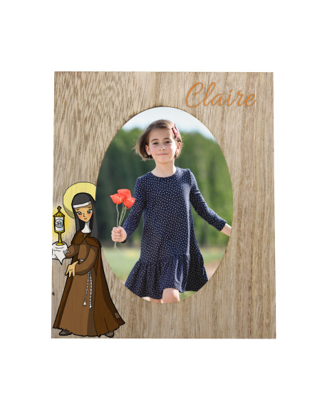 Marco de fotos con su Santo Patrón - personalizable
