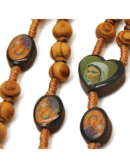 Chapelet en bois olivier Soufanieh et icone