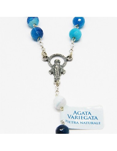 Capelet ágata azul - plata 925