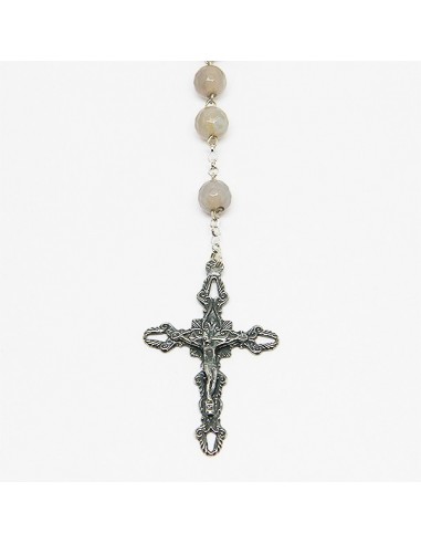 Rosary Agate blue - silver 925