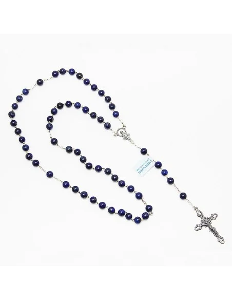 Lapislazuli Rosenkranz - Silber 925