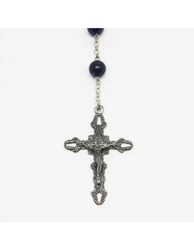 Lapis Lazuli Rozenkrans - zilver 925