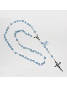 Aquamarine rosary - silver 925