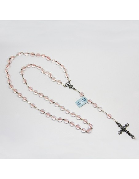 Rosy quartz rosary - silver 925
