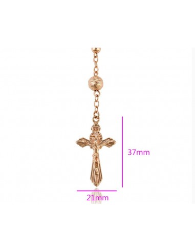 Chapelet en métal doré - collier