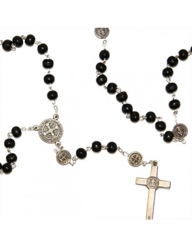 Rosario San Benito madera negra