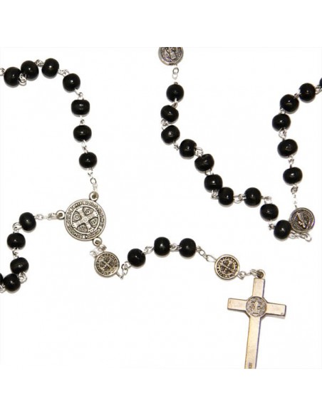 Rosario San Benito madera negra
