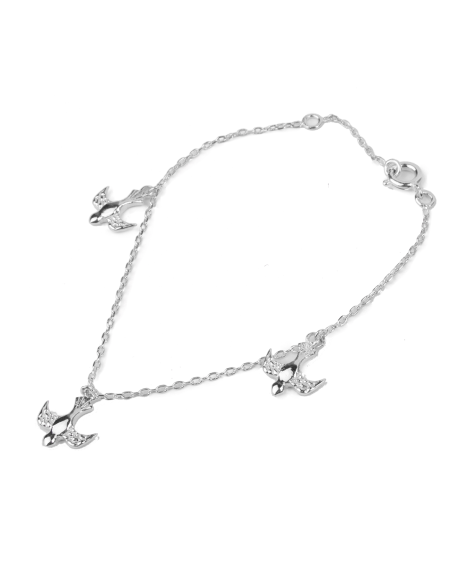 Armband duiven - zilver 925