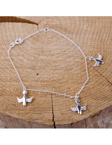 Pulsera palomas - plata 925