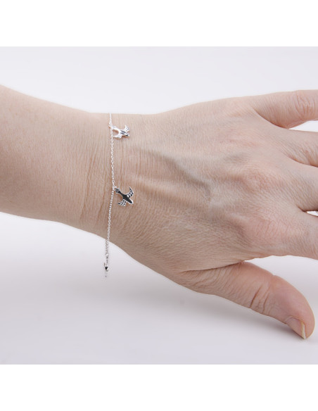 Bracelet colombes - argent 925