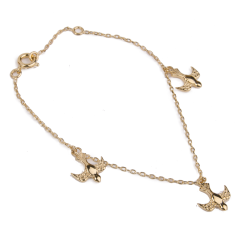 Armband vergoldete Tauben