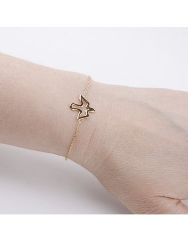 Bracelet gold plated doves