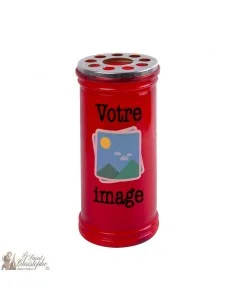 Votive red candle