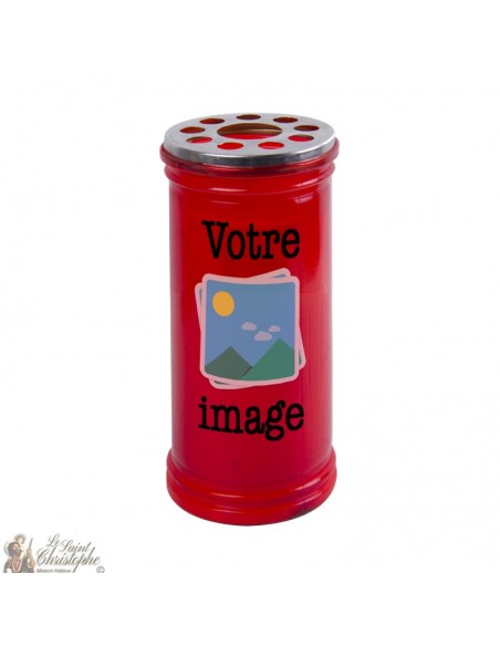 Votive red candle