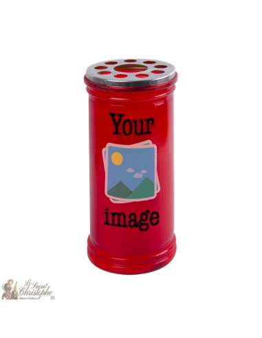 Votive red candle