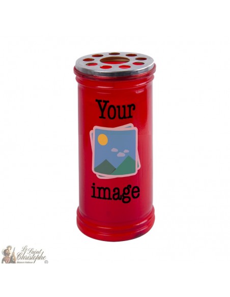 Votive red candle
