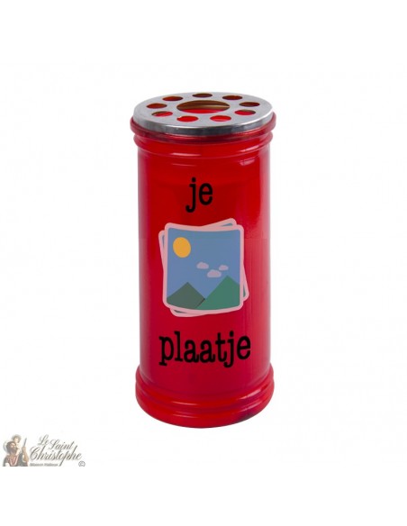 Votive red candle