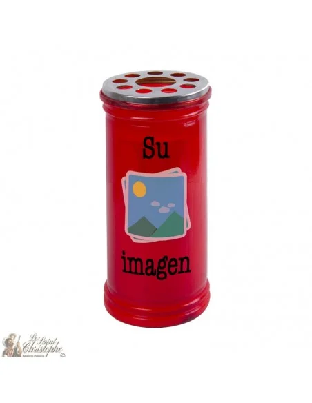 Candela votiva rossa