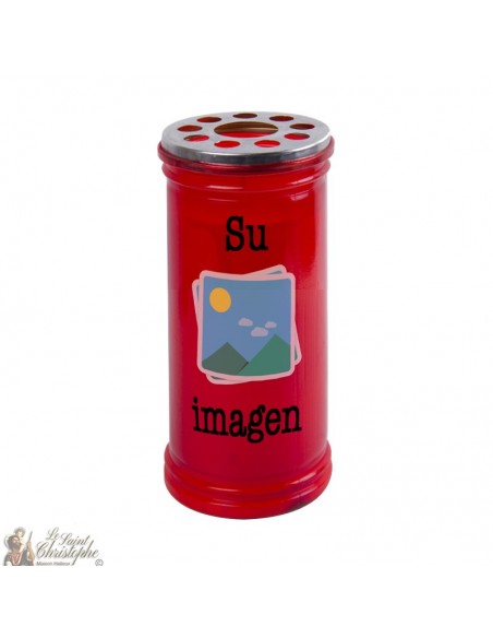 Votive red candle