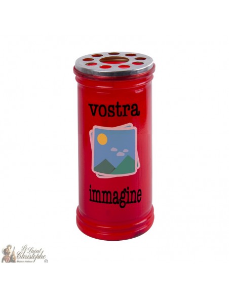 Votive red candle