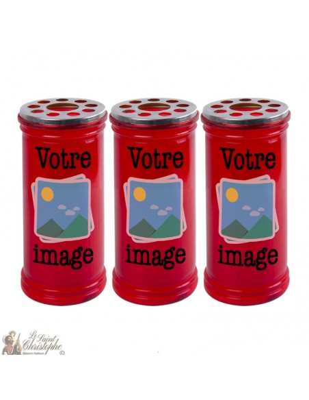 Votive red candle