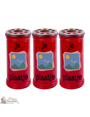 Votive red candle